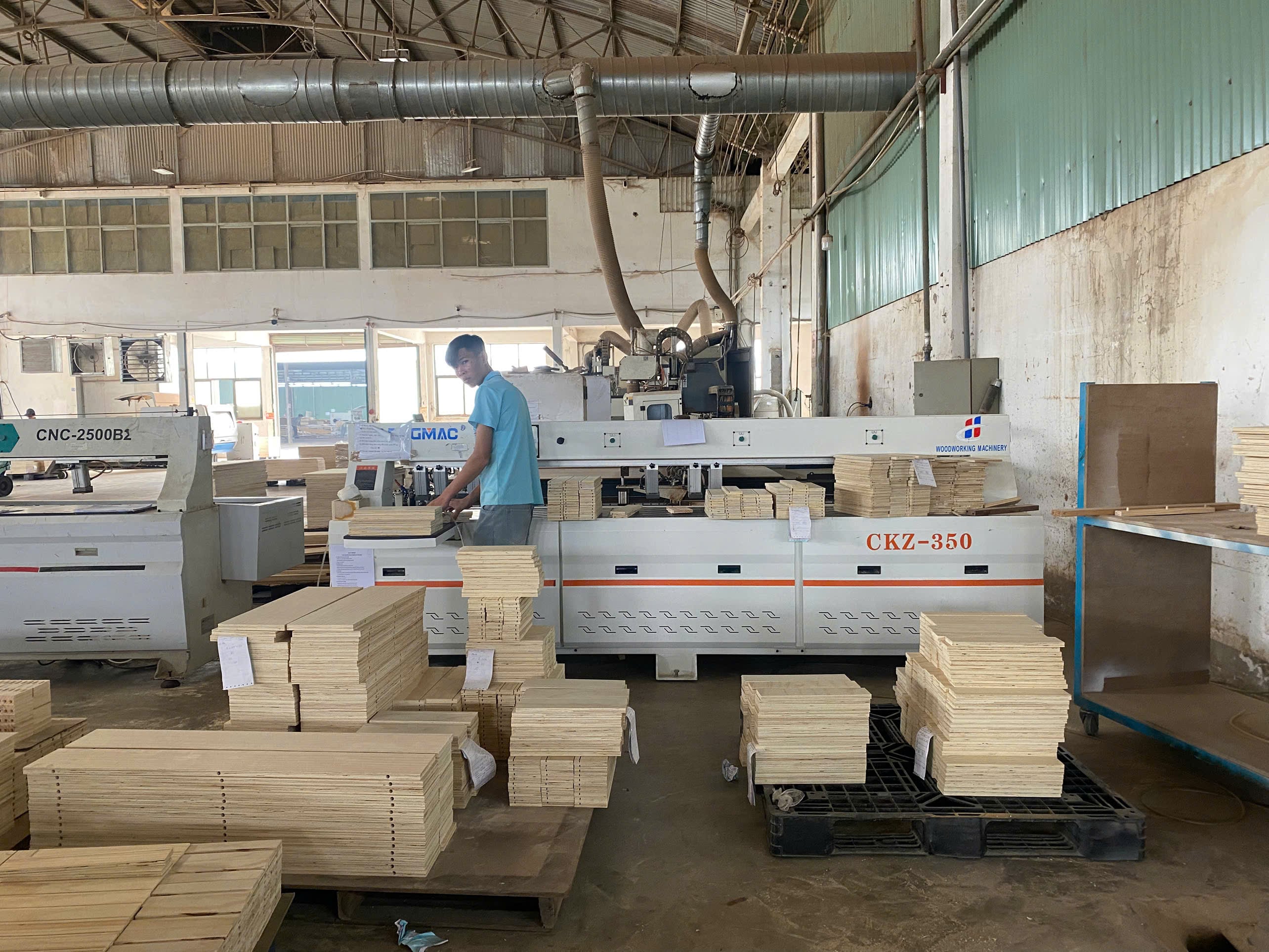 2-Head CNC Horizontal Drilling Machine